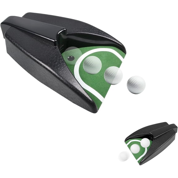 Golf Ball Return Putting Unit, Automatic Return Machine, Indoor Golf Putting Hole, Battery-Powered Practicing, Suitable for Practicing at Home, Office, Yard, Party