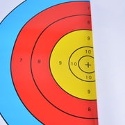 40x40cm Coated Paper Target Sheets, 36.7cm Diameter Target Rings, 10 Sheets, Durable Shooting Practice Targets