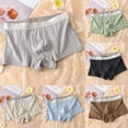 thumbnail image 5 of CENL Men Oversized Mid-rise Boxer Brief Underwear Cotton Breathable Underpants Shorts, 5 of 7