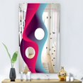 thumbnail image 3 of DESIGN ART Designart 'Nebulous Waves 10' Mid-Century Mirror - Large Printed Wall Mirror 27.5in.x39.5in., 3 of 5