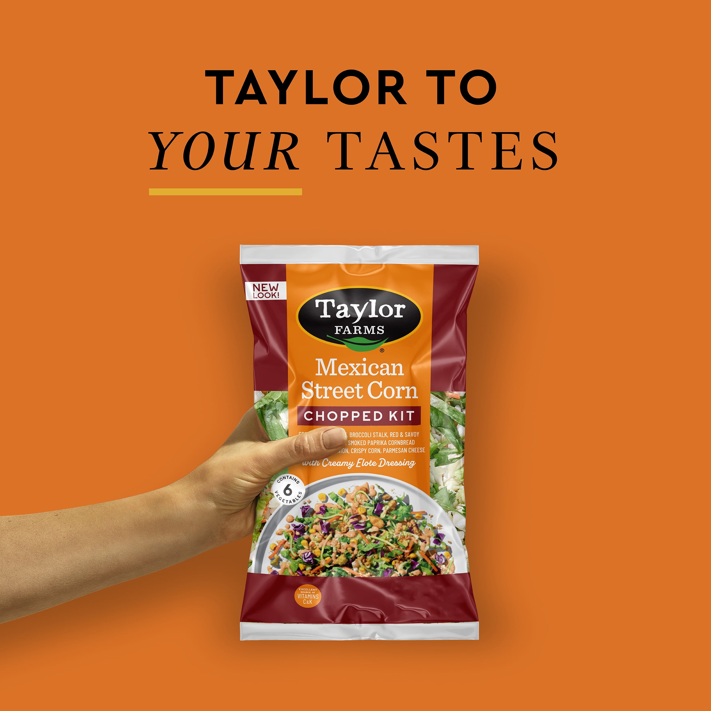 Taylor Farms Mexican Style Street Corn Fresh Chopped Salad Kit, 11.62 oz, Fresh
