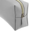 thumbnail image 6 of Unique Bargains PU Leather Makeup Bag Large Makeup Bag Make Up Brush Organizer Bag Toiletry Bag for Women L Size Gray, 6 of 6