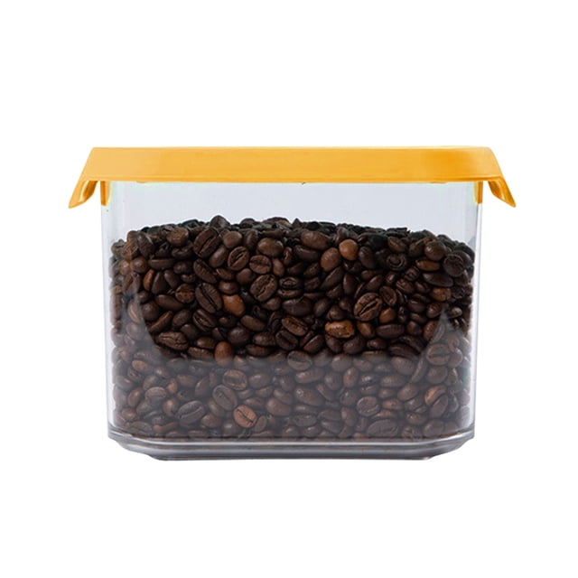 CAROOTU Household Kitchen Fresh-Keeping Square Sealed Storage Tank Durable Clear Storage Box