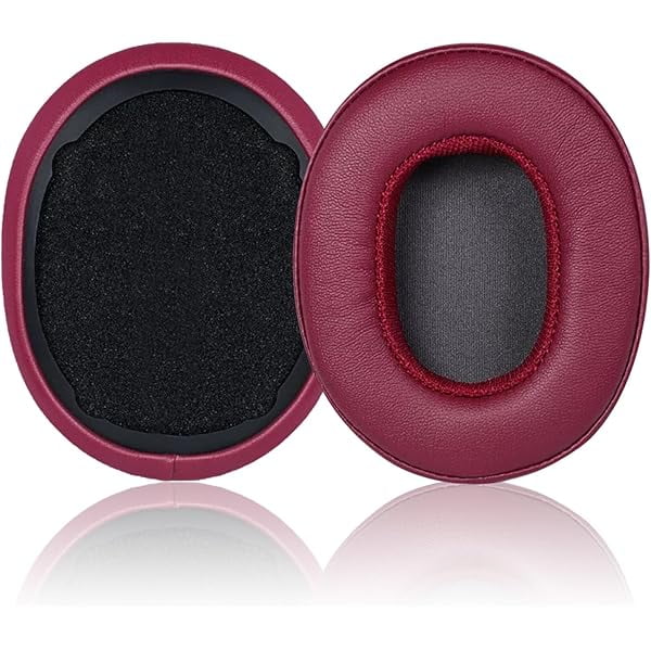 wonima02 Replacement Ear Pads for Skullcandy Crusher Wireless/Evo/ANC Hesh 3/EVO/ANC, Headphones Ear Cushions, Headset Earpads, Ear Cups Cover-Burgundy