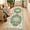 Green, variant on 2'x6' Runner Rug,Modern Faux Wool Washable Rugs Runner for Hallway Non-Slip Long Kitchen Rug, Vintage Low Pile Indoor Carpet for Porch Laundry Entryway Entrance