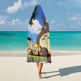 thumbnail image 4 of Totoro Hooded Blanket Poncho, Wearable Hooded Blanket Cozy Soft Warm Plush Fleece Blanket for Adult Women Men, 4 of 7