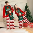 thumbnail image 6 of Onlypjs Elf-Themed Family Matching Christmas Pajamas – Red, Green & White Striped Holiday Sleepwear Sets for Women, Men, 6 of 6