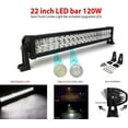 thumbnail image 6 of KOZAK Grille Deer Moose Brush Bumper Guard Herd 300 w/Brackets & 22" LED Bar 120W Compatible with Volvo VNL 740 2018+, 6 of 8