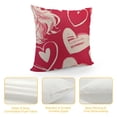 thumbnail image 4 of Valentines Day Pillow Cover ,White Decorations Holiday Farmhouse Decorative Pillow Case Decor for Sofa Couch, 4 of 5