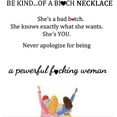 thumbnail image 6 of Be Kind Of A B Necklaces For Women, To Best Friends Sorority Sisters Inspirational  Tubes Pendant With Hidden Message Stainless Steel Band Friendship Gift Jewelry, 6 of 8
