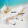 thumbnail image 6 of Fwttom Lounge Chair Towel Cover, Beach Chair Cover Beach Bag with Side Pockets Microfiber Lounge Chair Beach Towel Chair Cover, 6 of 7