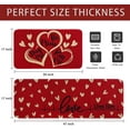 thumbnail image 3 of Red Valentines Kitchen Mats 2 Piece Valentines Day Kitchen Rugs Home Kitchen Decor Love Heart Kitchen Floor Mat, 3 of 6