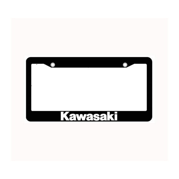 Kawasaki Car License Plate Frame Plastic K064-8513-BKNS