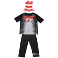thumbnail image 4 of Disfraces De Halloween Gatos Que Usan Sombreros Ropa De Cosplay Rendimiento Para Niños El Gato En El Sombrero, 4 of 4