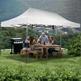 thumbnail image 2 of Ainfox 10x20 Heavy Duty Pop up Canopy Tent,Outdoor Shade Instant Folding Event Gazebo with Wheeled Bag,White, 2 of 9
