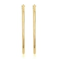 thumbnail image 2 of AVORA 14K Yellow Gold-Filled 2.25mm Thick 65mm Hoop Earrings, 2 of 6