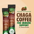 thumbnail image 2 of Sollo Instant Mushroom Coffee Packets, for Memory & Clarity Support, w/Chaga, , Medium Roast, 100% Arabica & Freeze Dried Coffee in Single Serve Sticks, 24 Ct, 2 of 9
