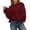 Wine Red, variant on BTFBM Women's Oversized Sweater Crewneck Fall Winter Long Sleeve Fuzzy Warn Knit Pullover Sweaters Trendy Outfits