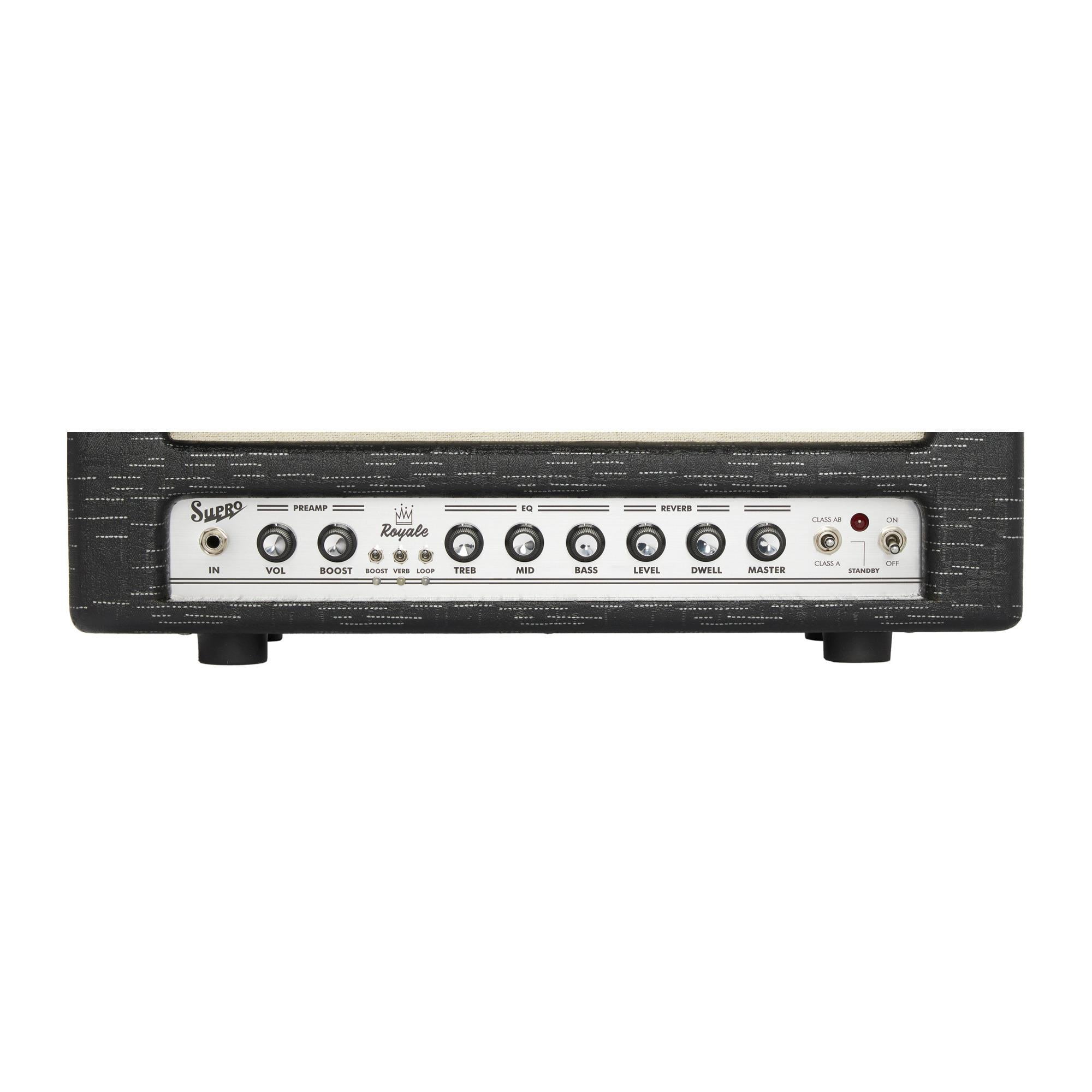Supro Royale 50W Guitar Tube Amp Head Black Scandia