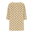 thumbnail image 5 of OSFVNOXV Peplum Tops for Women Plus Size Oversized T-Shirts Classic Polka Dots Print Summer Pleated Flowy Loungewear Sleepwear ,L-5XL, 5 of 6