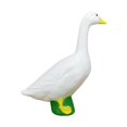 thumbnail image 1 of Estatua de goose blanca escultura de resina manualidad de la estatua de animales de la estatua de animales de escritorio para el gabinete del jardín d, 1 of 8