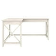 thumbnail image 3 of Pemberly Row L Shaped Contemporary Engineered Wood Desk in White, 3 of 8
