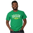 thumbnail image 5 of Oregon OR Distressed Student Men's Graphic T Shirt Tees Brisco Brands S, 5 of 6