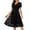 Black, variant on Fesfesfes Women Gowns Lace Short Sleeves Party Dress Cocktail Prom Ballgown Vintage Dress Plus Size $10