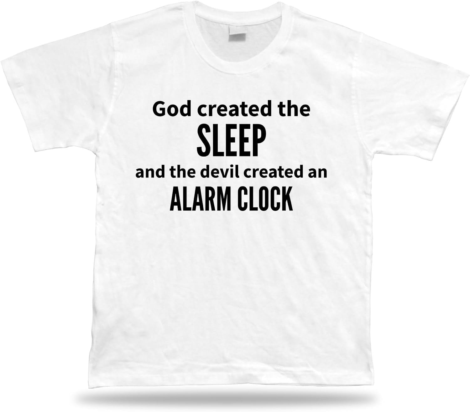 Body-soul-n-spirit Tshirt Tee Shirt Birthday Gift Idea Funny Quote Sleep  Devil Alarm Clock Classic 
