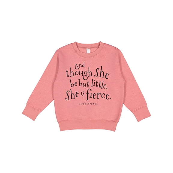 Inktastic Though She Be but Little Shakespeare Quote Toddler Sweatshirt