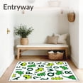 thumbnail image 3 of ODIKA 4x6 Machine Washable Non-Slip Area Rug, Roaring Dino ABC Maze with Playful Animal Characters High Traffic Rug, Green, 692770, 3 of 7
