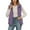 Purple, variant on Gaexia Vest Tops for Women,Winter Thermal Reversible Vest Double Outdoor Wear Warm Lined Insulated Jacket Top With Pockets Soft Cozy Midweight Layer for Cold Weather