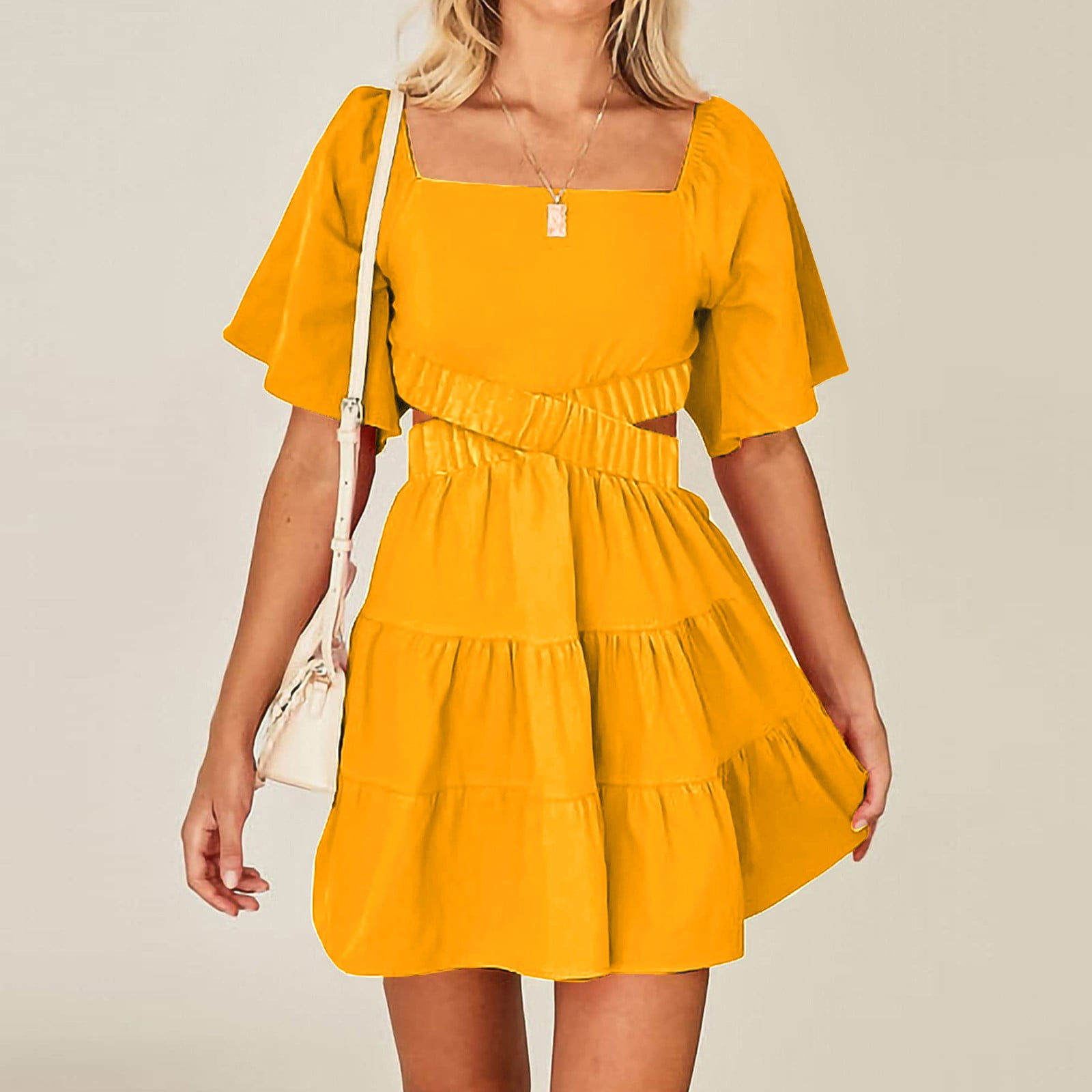 Casual Yellow Summer Dresses