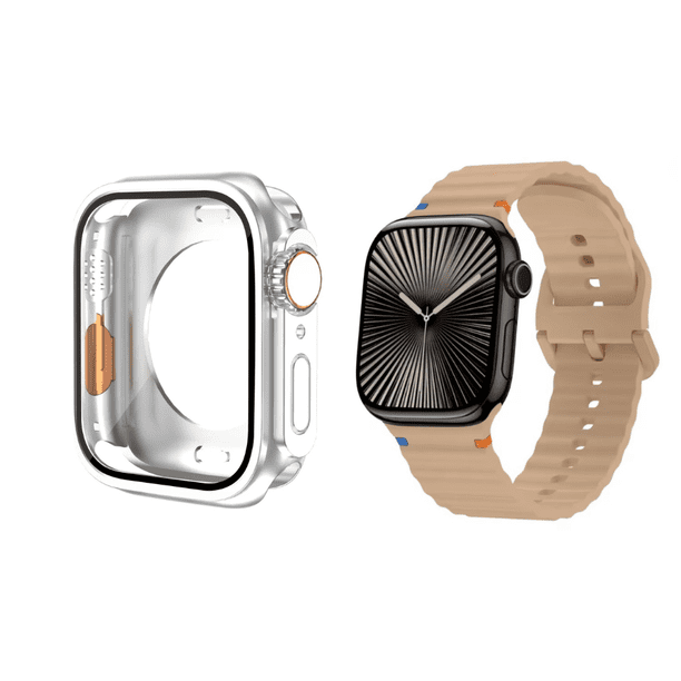 Correa Sport Para Apple Watch + Case Ultra Cristal Templado