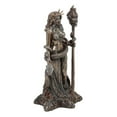 thumbnail image 4 of Greek Goddess Underworld And Crossroads Hecate Holding Fire Skull Staff Statue, 4 of 7