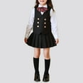 thumbnail image 5 of CCRFTGI Pleated Skirt for Children Girls Size 7 Elastic Waist Athletic Sport School Uniform Summer Skirt Black 10-12 Years, 5 of 7
