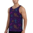 thumbnail image 2 of Easygdp Colorful Snake Men's Tank Top, Sleeveless Muscle T Shirts, Breathable, Quick-Dry, Loose for Gym, Running, Fitness - Large, 2 of 9