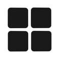 thumbnail image 2 of Balery 4 Pcs Blackleather Coasters Set, Drink Table Cup Coasters For Living Room Kitchen Coffee Decor, 2 of 9