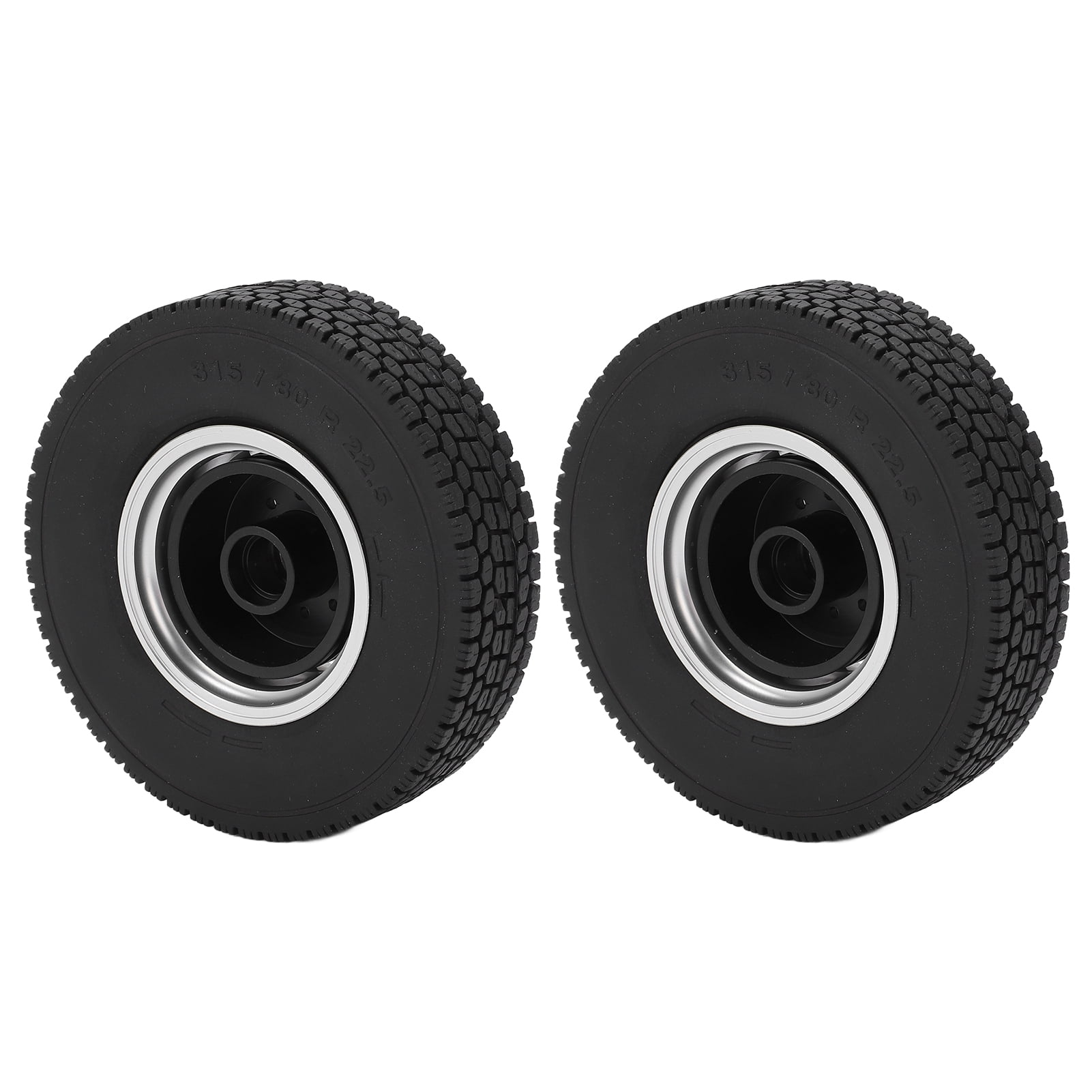 85mm RC Rubber Tires, Stable RC Metal Rims Rubber Tires With Screw For