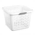 thumbnail image 1 of Sterilite Laundry Basket, 1.5 Bushel Plastic Hamper with Handles, White, 18 Pack, 1 of 7
