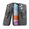 thumbnail image 3 of Dteck Shockproof Case For iPhone 12 Pro / 12 6.1 [Magnetic Car Mount] Heavy Duty Armor Protective Rugged 2 in 1 Shock-Absorbing Case with 360 Degree Rotation Ring Case, Black, 3 of 6