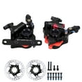 Black Bike Oil Brakes with Rotor for Enhanced Stopping Power