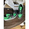 thumbnail image 1 of Slightly used A i r-Jor-dan 1 LOWBLACK/BLACK-LUCKY GREEN MENS SIZE 11, 1 of 5