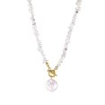 thumbnail image 2 of Pearl Women Necklace Portable Irregular Necklaces Stone Pearl Portable Replacing Solid Color Decorative Hanging Necklaces Jewelry Birthday Gift Transparent, 2 of 7