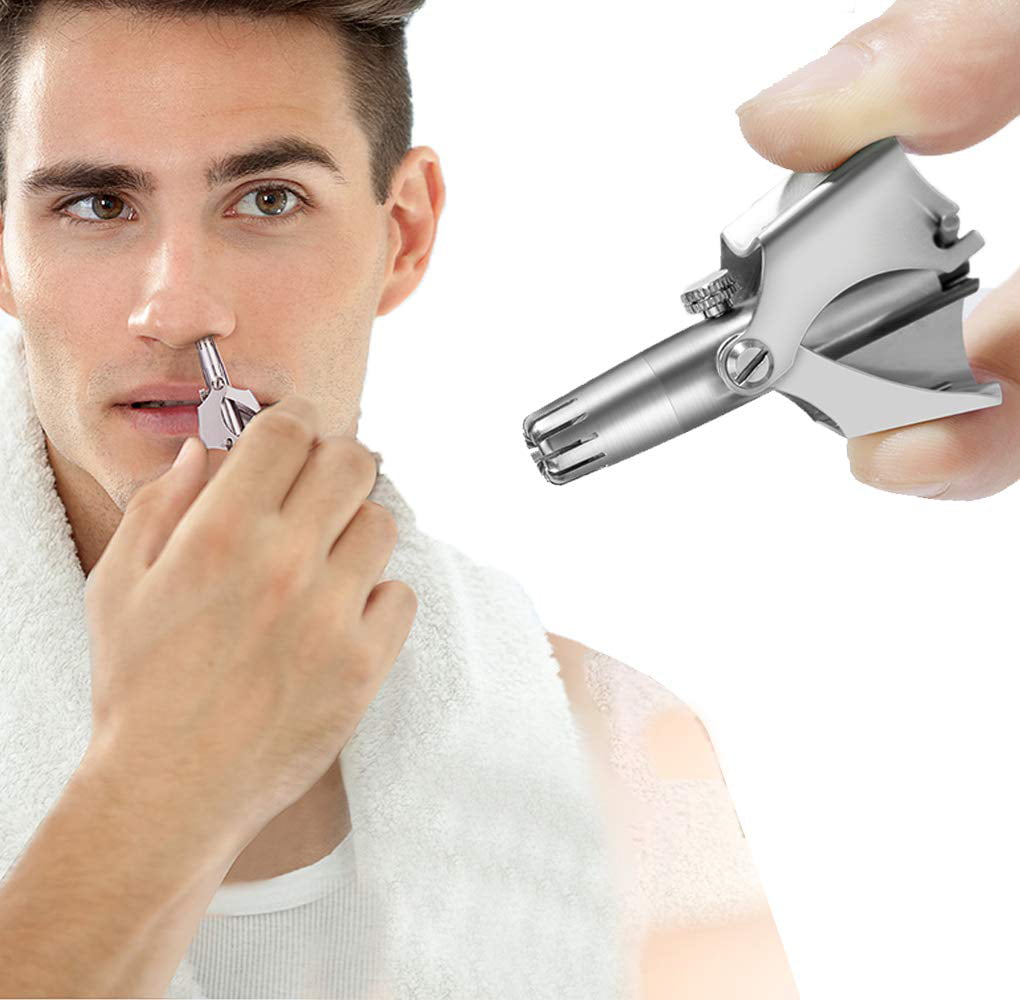 portable manual nose & ear hair trimmer