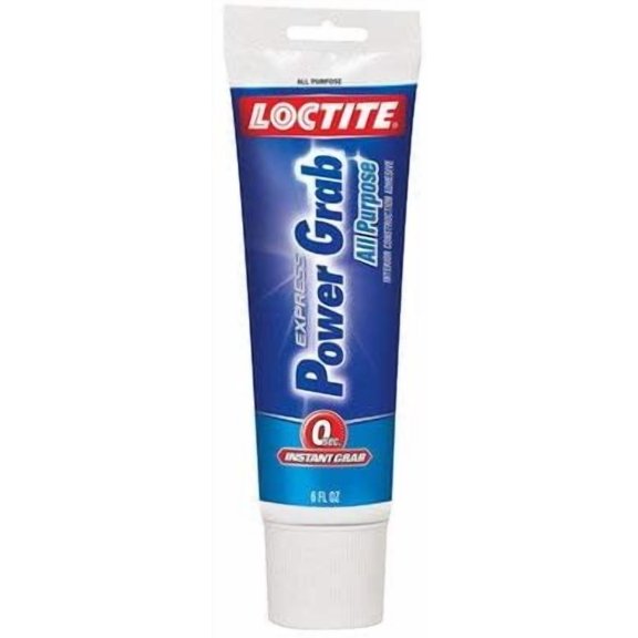 Loctite Power Grab All Purpose Interior Adhesive - Construction Adhesive - 6 Oz, White