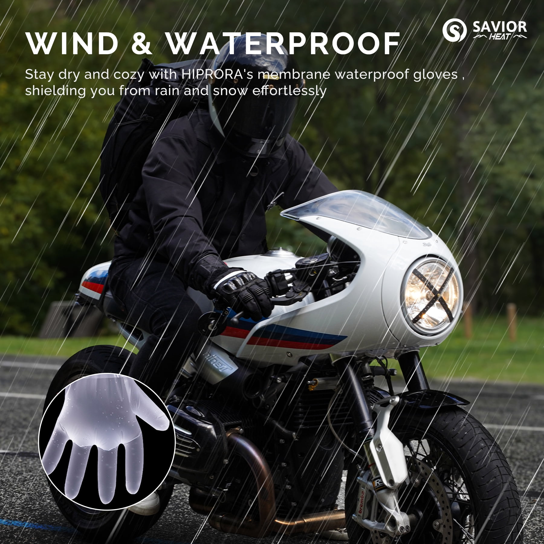 Savior Heat Heated Gloves for Men Women - Rechargeable Heated Gloves 7.4V 2200mAh Battery Powered Waterproof Electric Heating Gloves, Mens Womens Heated Gloves for Cold Winter Arthritis Hands Skiing