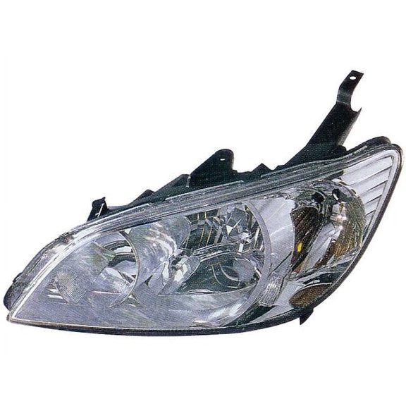 Left Driver Side Composite Headlight Assembly - without Bulbs or Sockets - Compatible with 2004 - 2005 Honda Civic