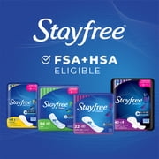 Stayfree Ultra Thin Overnight Pads With Wings, 40 Ct, Multi-Fluid Absorption, Protection For Up To 10 Hours