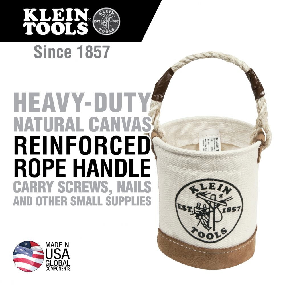 Mini Leather-Bottom Bucket KLEIN TOOLS 5104MINI